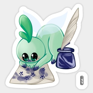 Bululu as a Writer Sticker